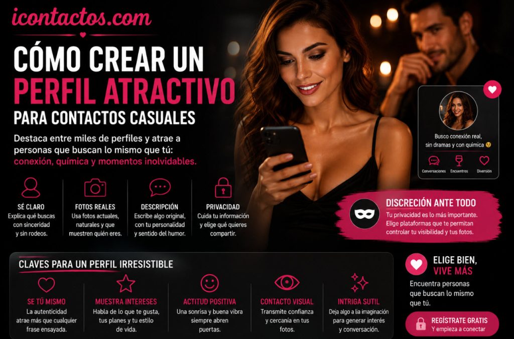 Cómo crear un perfil atractivo para contactos casuales