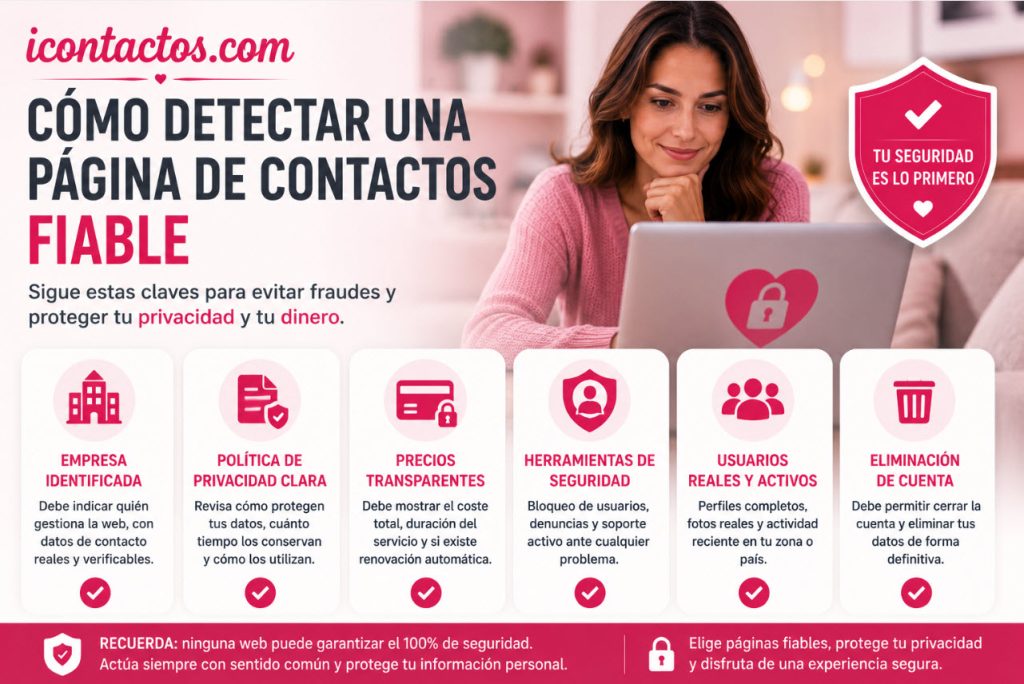 Cómo detectar una página de contactos fiable