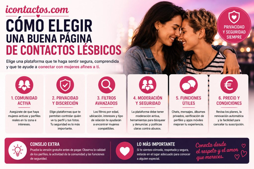 como elegir una buena pagina de contactos lesbicos