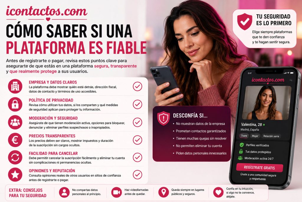 como saber si una plataforma de contactos trans es fiable
