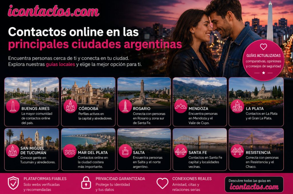 Contactos online en las principales ciudades argentinas