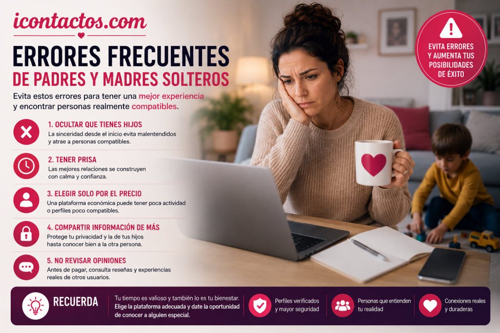 errores frecuentes de padres solteros