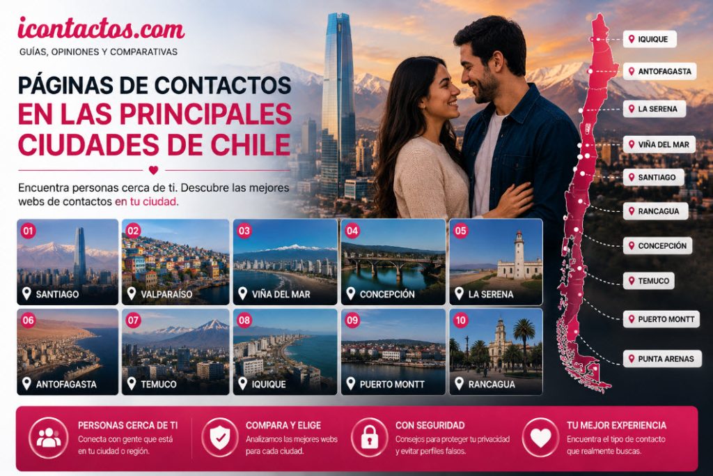 Páginas de contactos en las principales ciudades chilenas