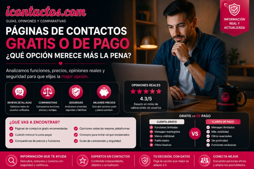 páginas de contactos gratis o de pago