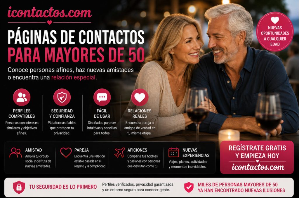 páginas de contactos para mayores de 50
